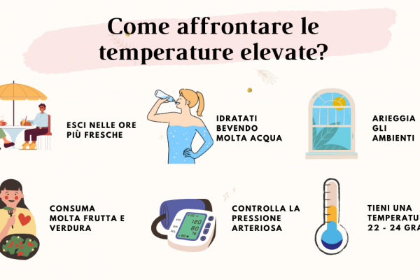 consigli per affrontare le elevate temperature in estate