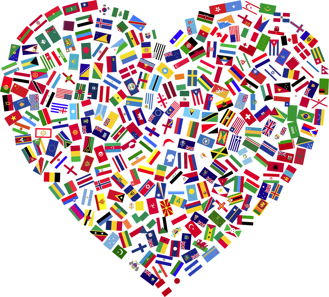 Aicarm Heart world Flag
