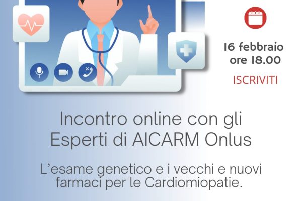 L’esame genetico e i vecchi e nuovi farmaci per le Cardiomiopatie – 16 Febbraio ore 18.00
