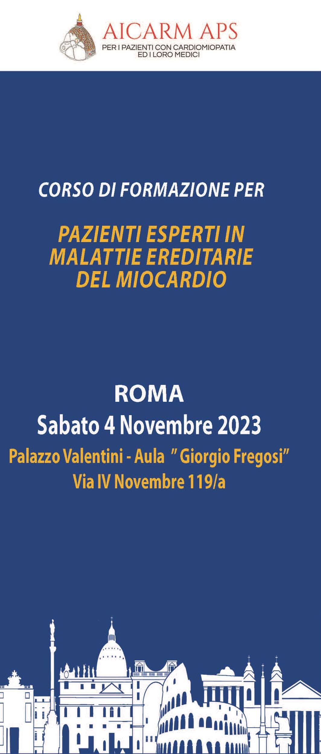 Roma Pazienti esperti 2023